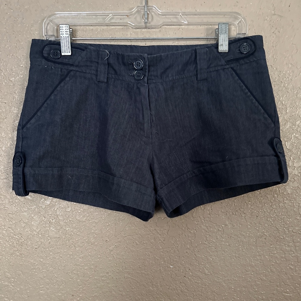 Ponny  tail blue jean short med
